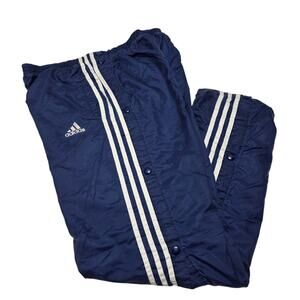 Vintage Adidas Windbreaker Track Pants Breakaway Women’s XL Blue Lined 90's